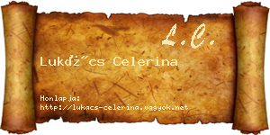 Lukács Celerina névjegykártya